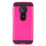 Wholesale Moto G6 Play / Moto G6 Forge (MOTO G Play 6th Gen) Armor Hybrid Case (Hot Pink)